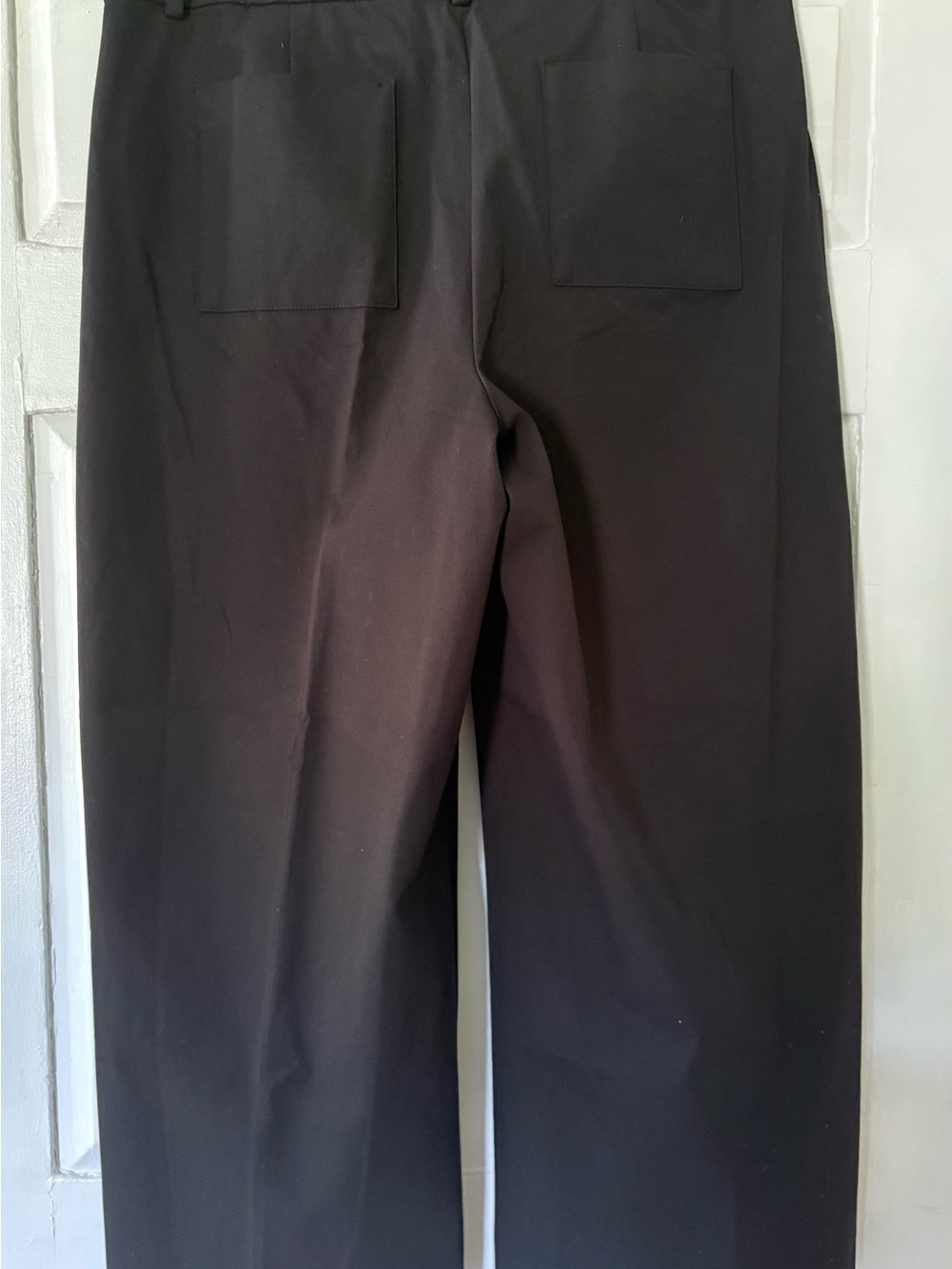NWT J Crew Retail Sydney Wide Leg Pant in Bi-Stretch Cotton Blend. BlackSize 14 - Picture 3 of 6
